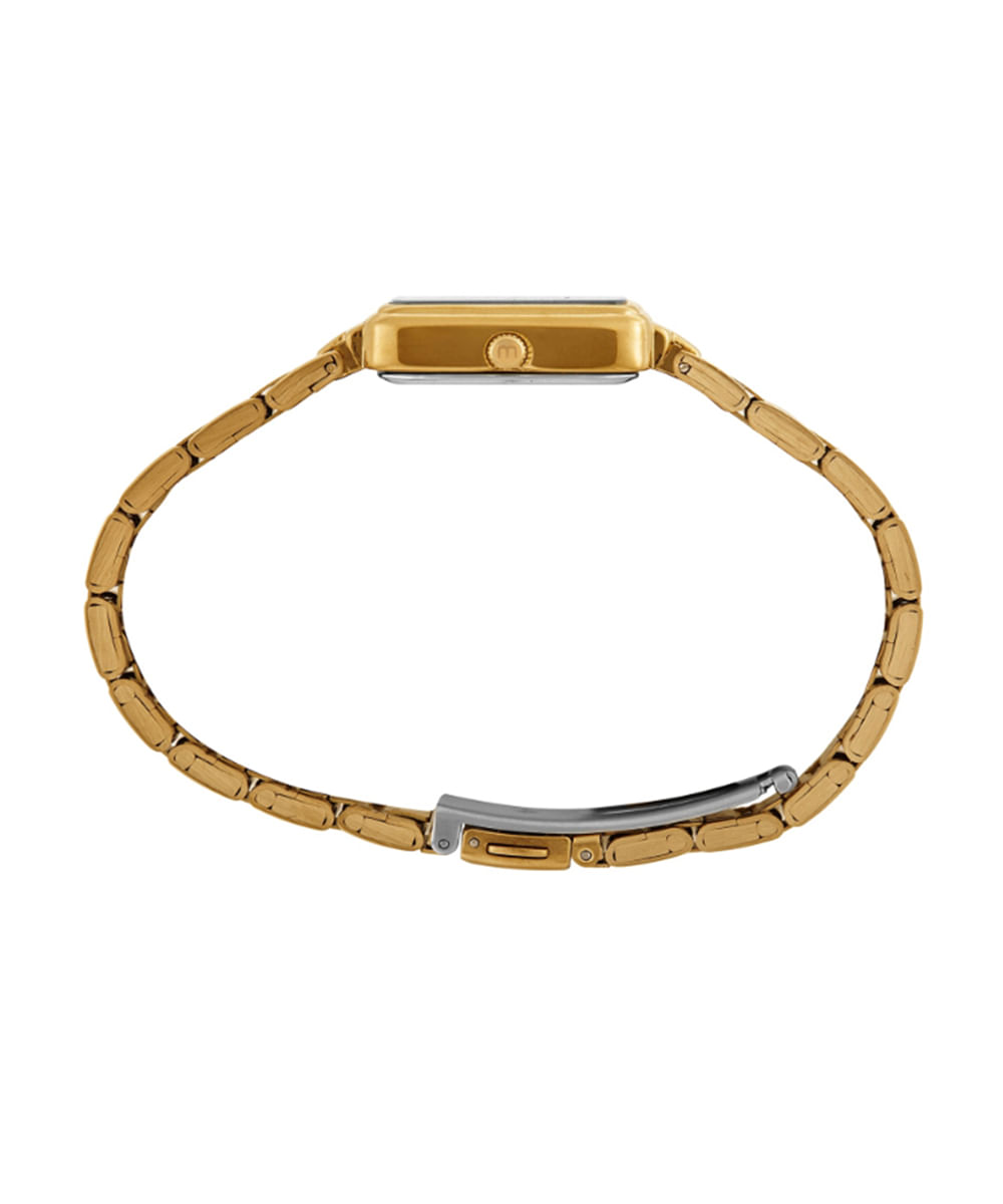 kit relógio feminino mondaine analógico 99838lpmkde1k1 dourado