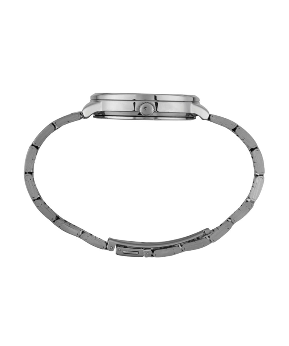 kit relógio feminino mondaine analógico 32684l0mvne2kc prateado