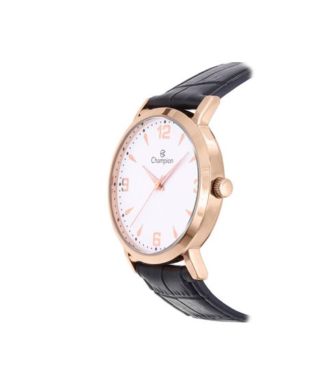 kit relógio feminino champion analógico cn20668e rosa