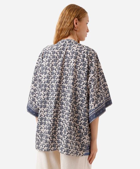 kimono feminino floral colorido