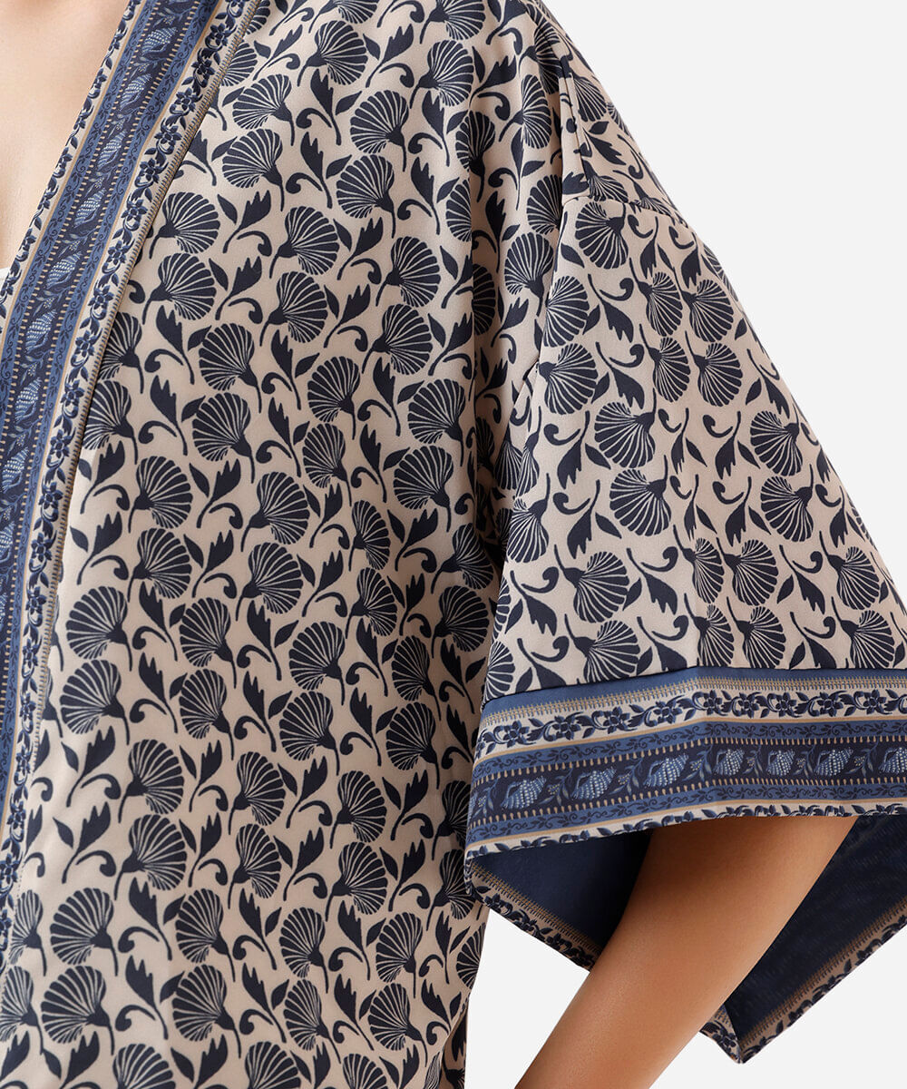 kimono feminino floral colorido