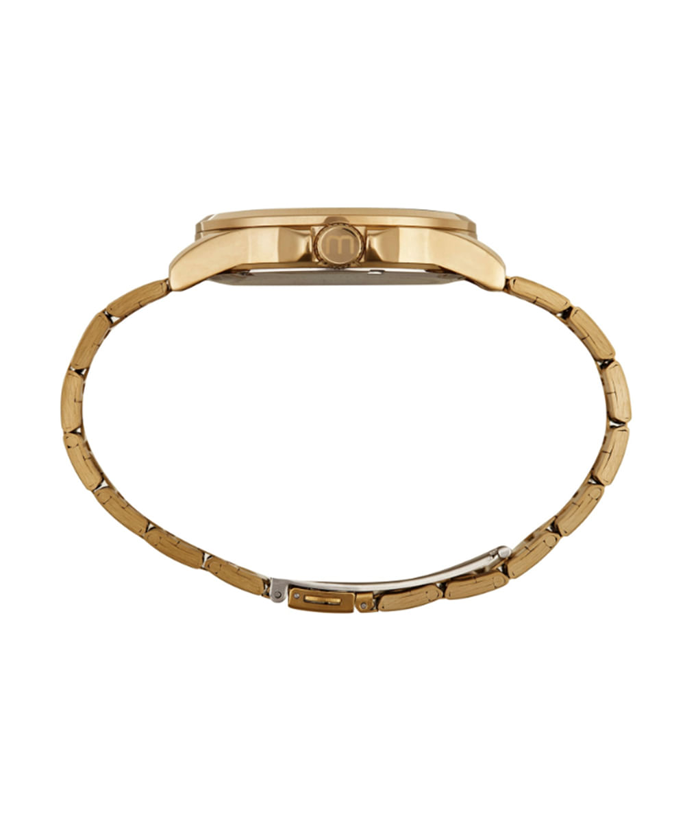 kit relógio masculino mondaine analógico 99807gpmvde4kc dourado