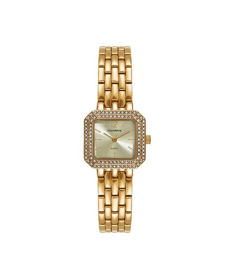 relógio feminino mondaine analógico 32988lpmvde1 dourado