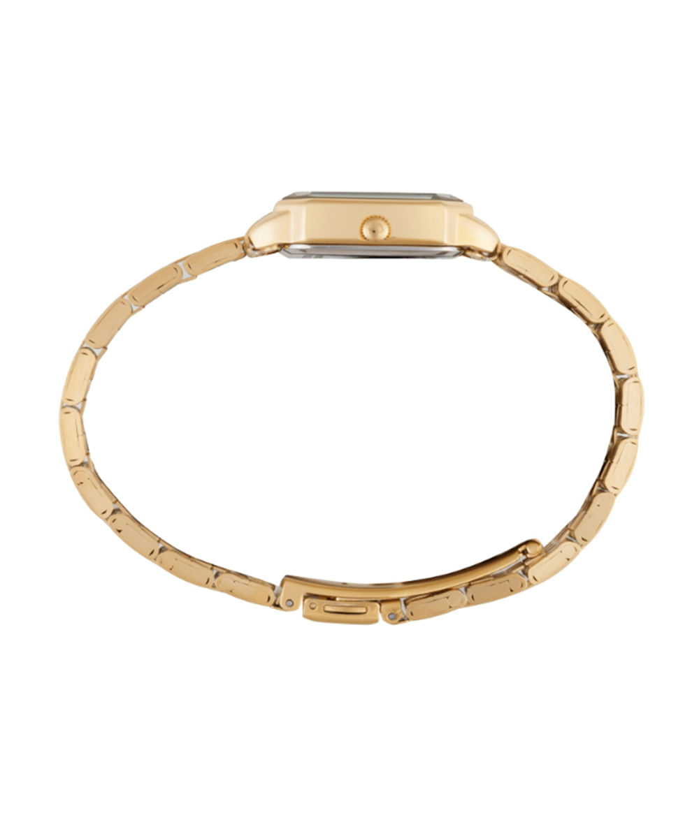 kit relógio feminino mondaine analógico 32872lpmkde1k1 dourado