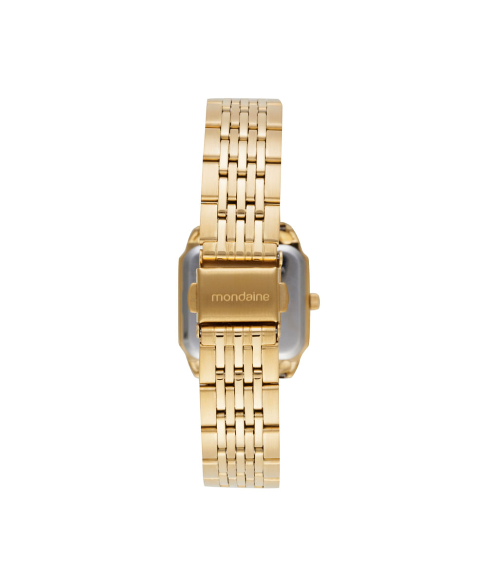 kit relógio feminino mondaine analógico 32872lpmkde1k1 dourado