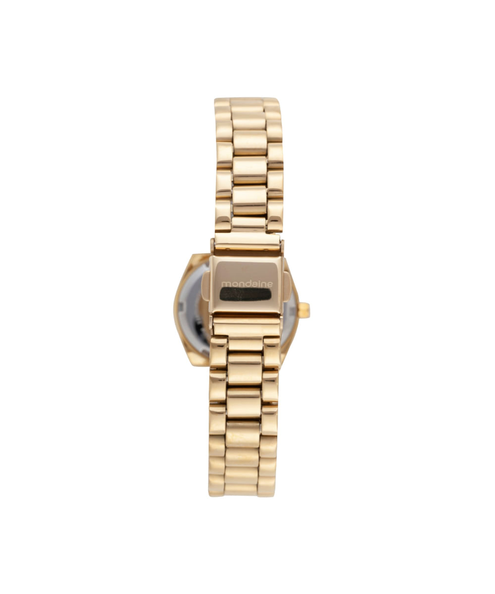 kit relógio feminino mondaine analógico 32871lpmkde1k1 dourado
