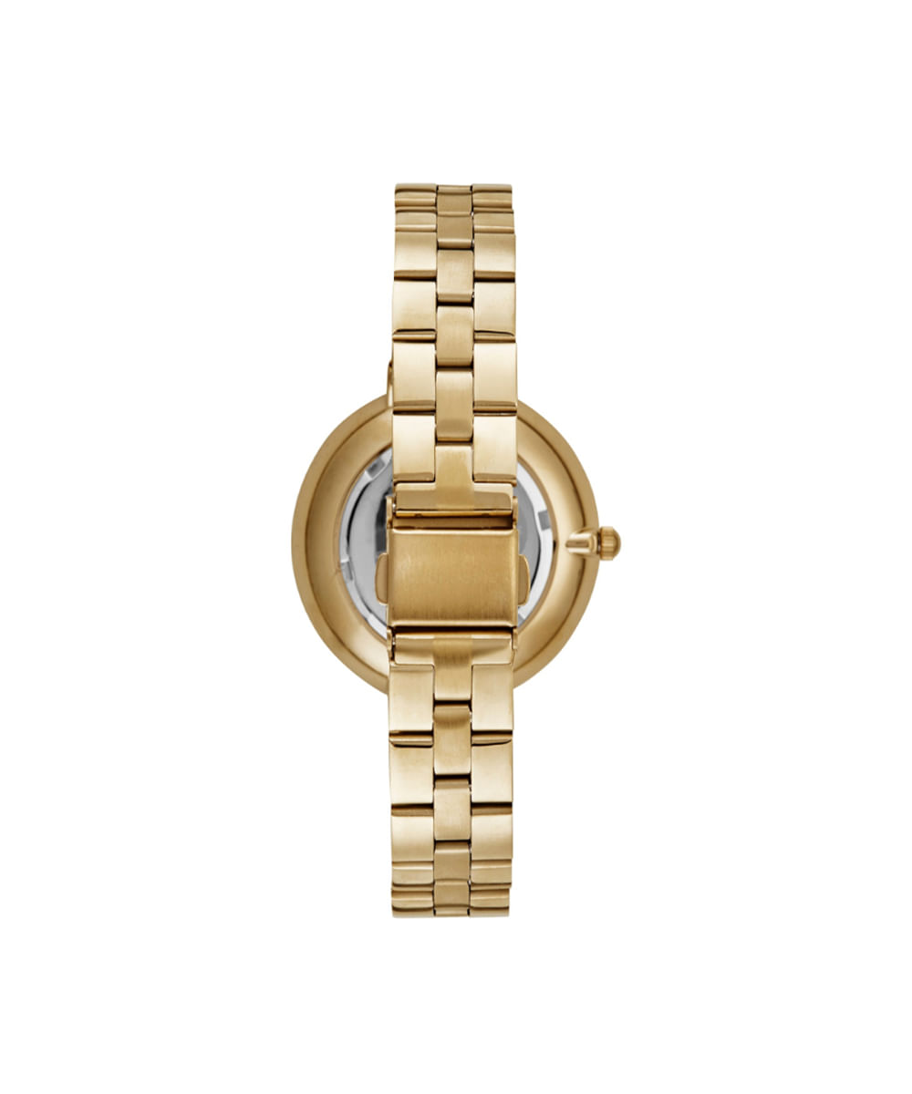 relógio feminino mondaine analógico 32585lpmvde1 dourado