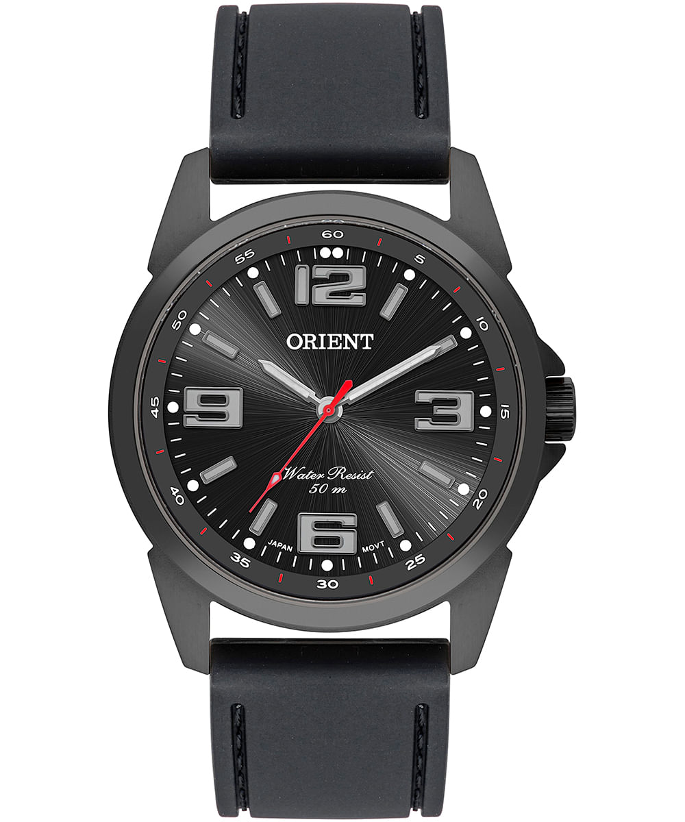 relógio masculino orient analógico mpsp0001 p2px preto