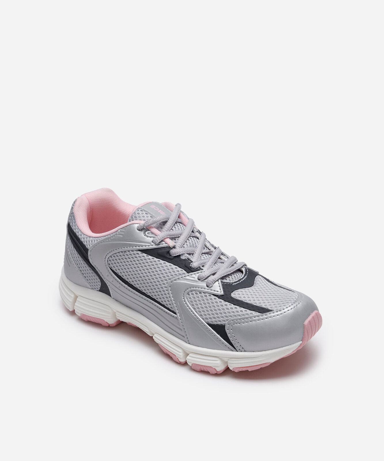 tênis esportivo ace com recortes metalizados colorido