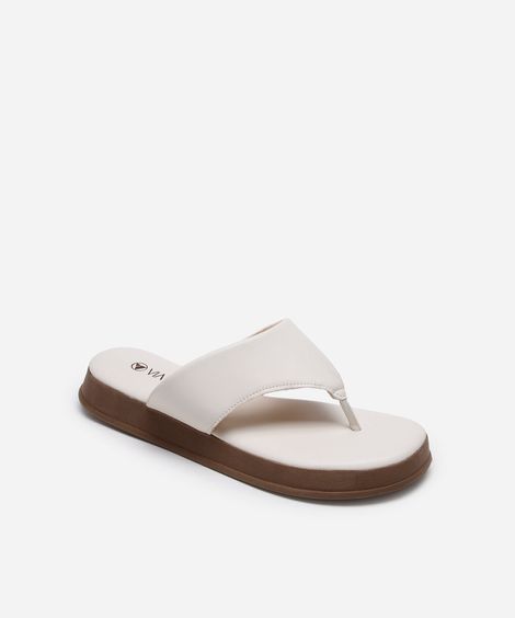 rasteirinha flatform via uno off white