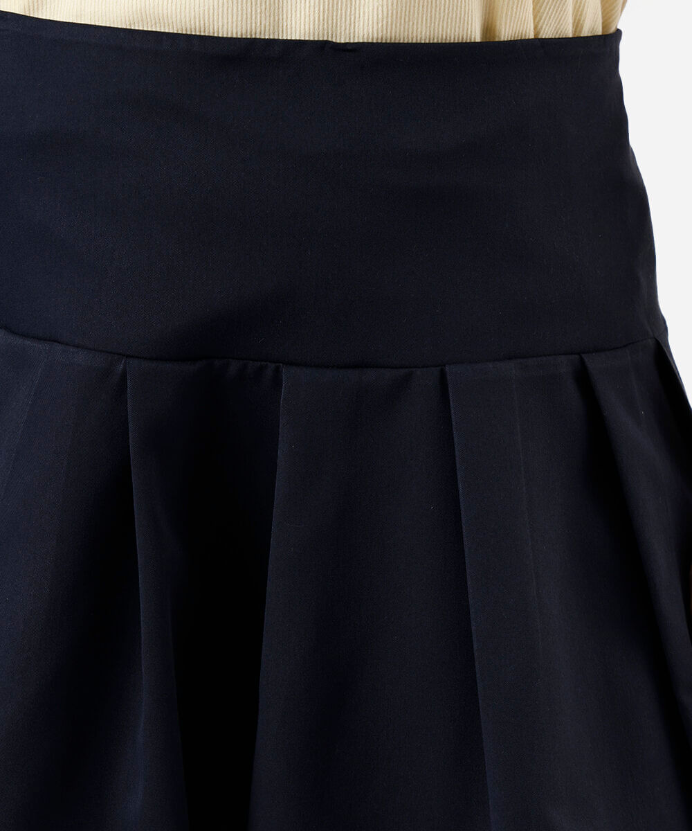 saia curta feminina com pregas plus size azul