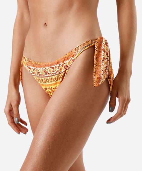 biquíni calcinha feminino de amarração estampado colorido