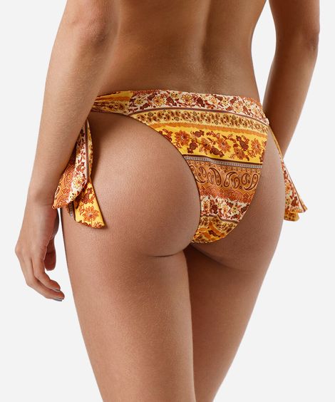 biquíni calcinha feminino de amarração estampado colorido