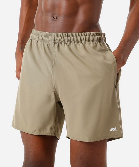 short esportivo masculino cós elástico verde
