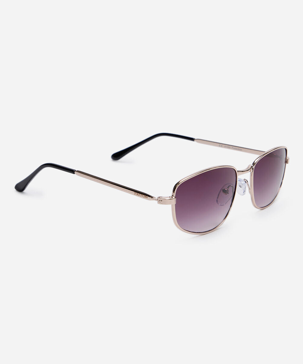 óculos de sol oval triton dourado