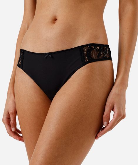 kit de 2 calcinhas fio dental com renda colorido