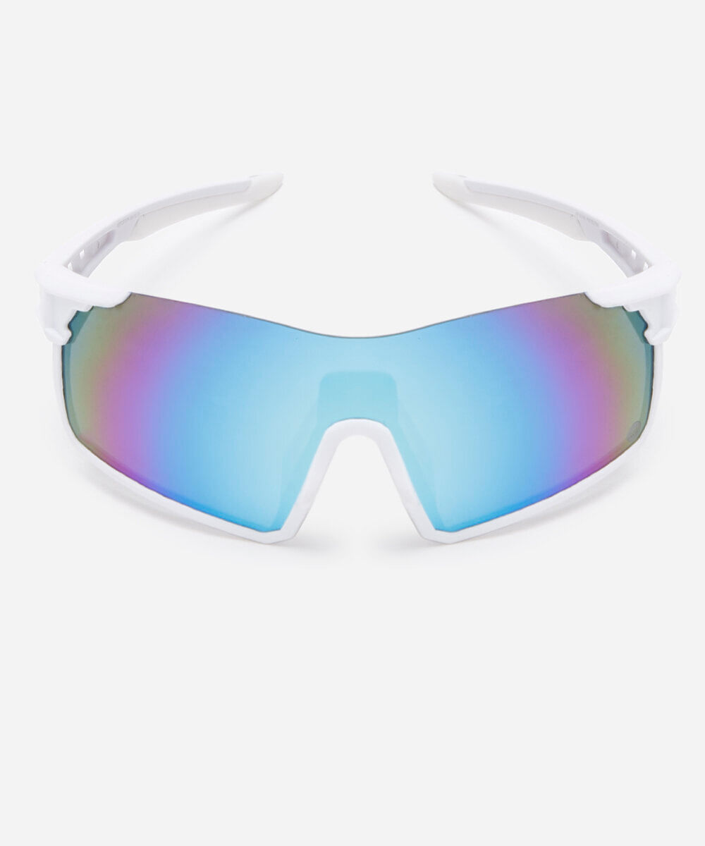 óculos de sol esportivo unissex branco