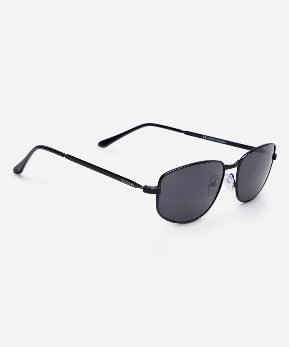 óculos de sol oval triton  preto