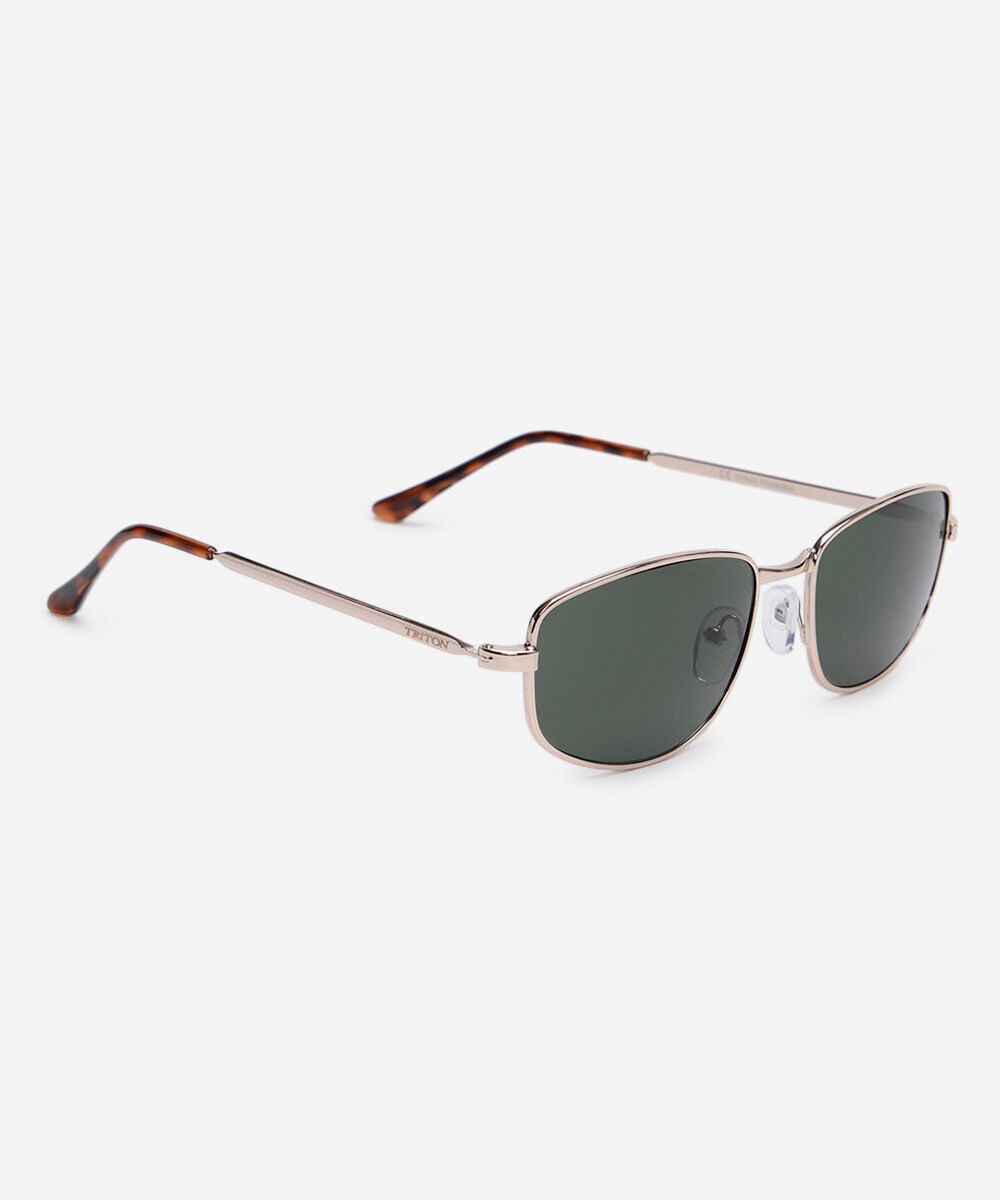 óculos de sol oval triton dourado