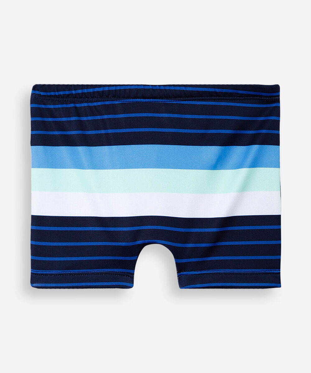 sunga boxer infantil listrada proteção uv azul