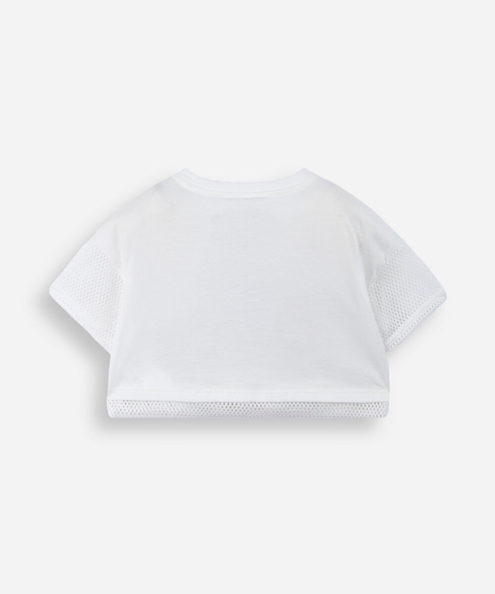 blusa infantil de algodão hello kitty off white