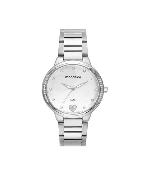 kit relógio feminino mondaine analógico 32776l0mkne2k1 prateado