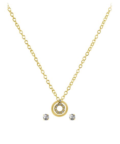 kit relógio feminino lince analógico lrgj172l38 kaahs2kx dourado