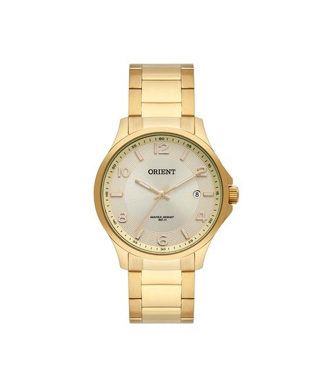 relógio feminino orient analógico calendário fgss1168 c2kx dourado