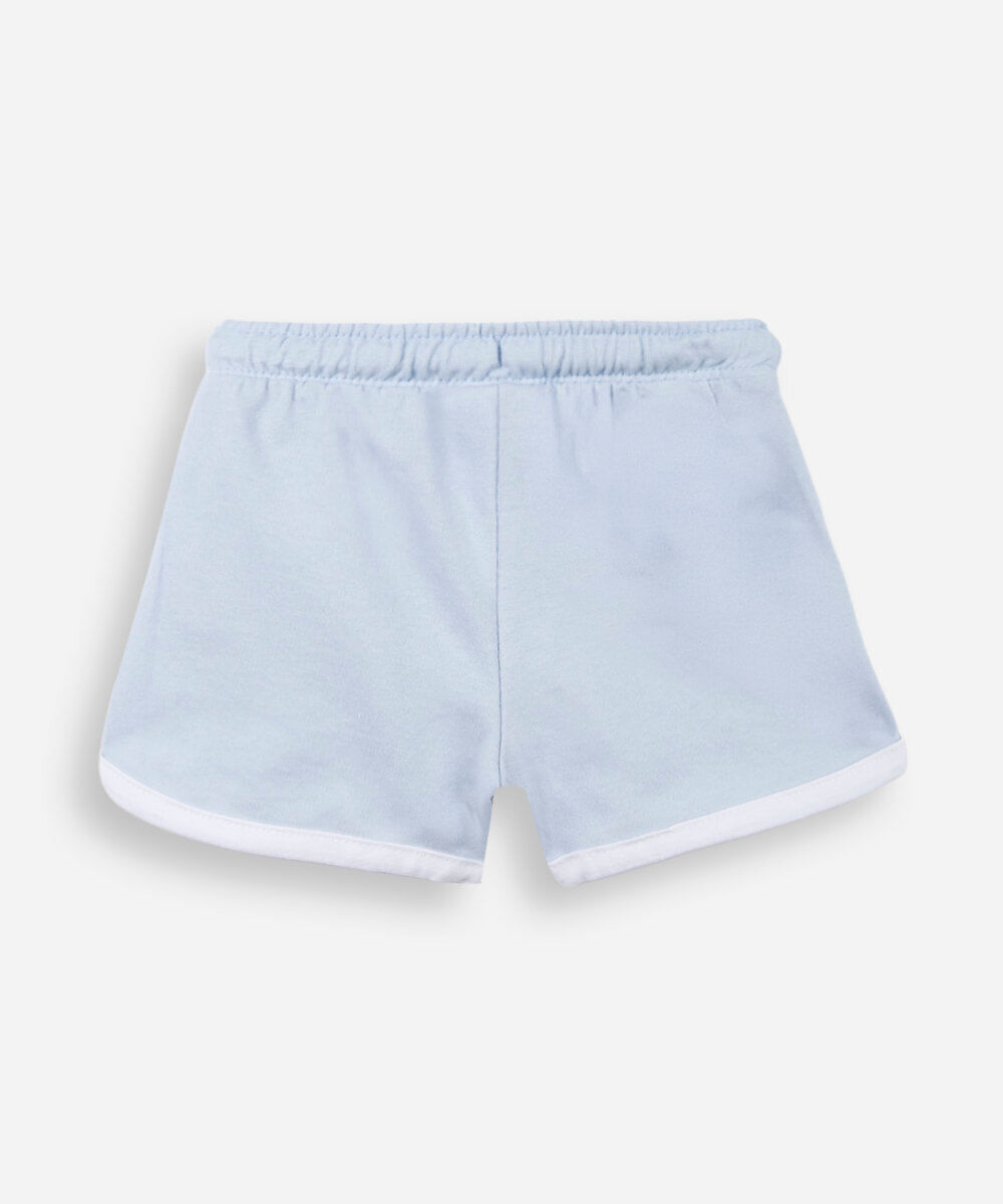 short curto infantil de algodão minnie azul