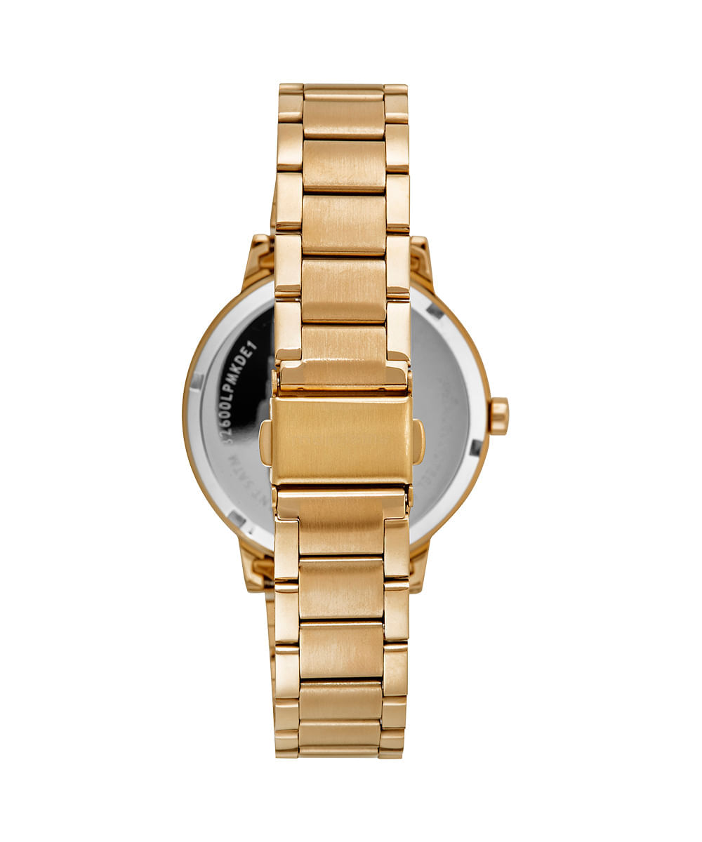 kit relógio mondaine 32600lpmkde1k1 analógico dourado