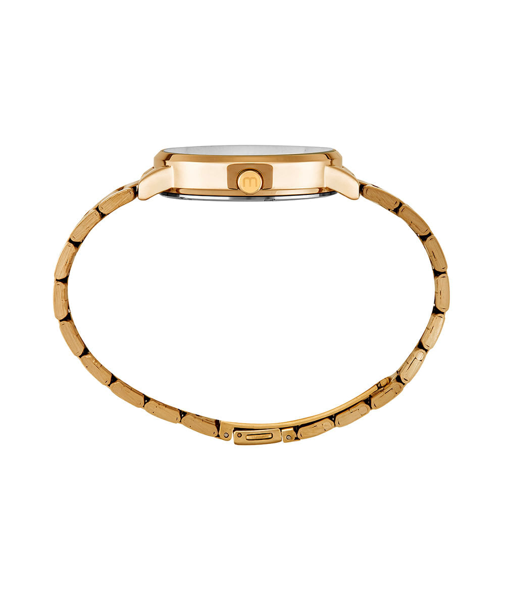 kit relógio mondaine 32600lpmkde1k1 analógico dourado