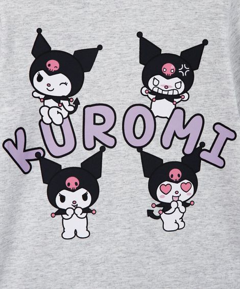 pijama infantil de algodão hello kitty lilás