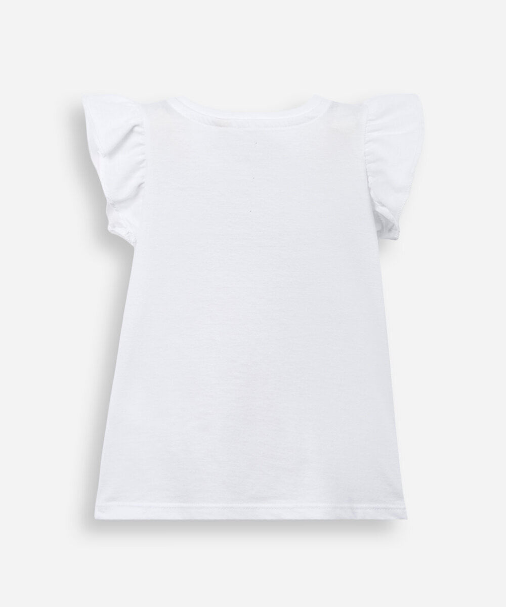 blusa infantil de algodão mônica e sansão off white