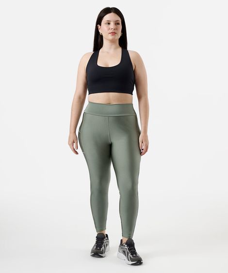 calça legging feminina esportiva ace plus size verde