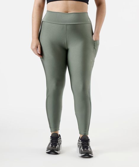 calça legging feminina esportiva ace plus size verde