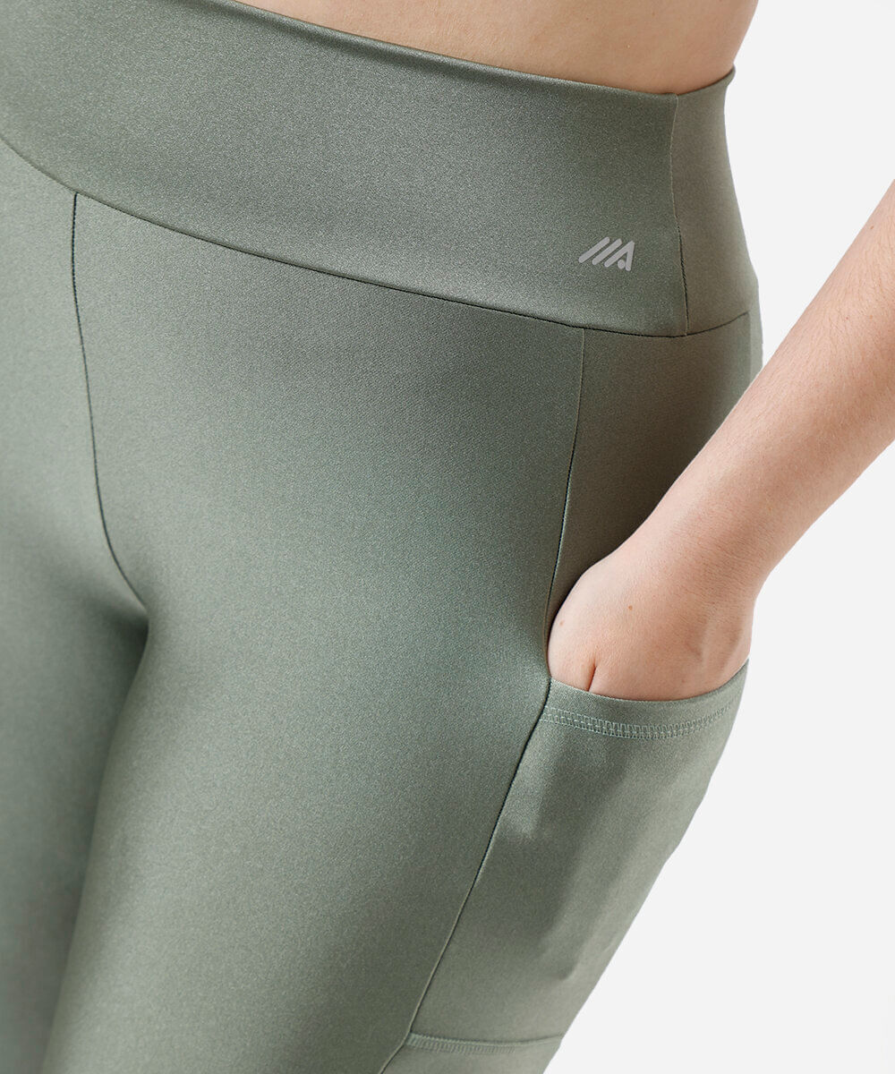 calça legging feminina esportiva plus size verde