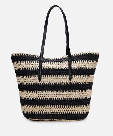 bolsa shopper texturizada listrada colorido