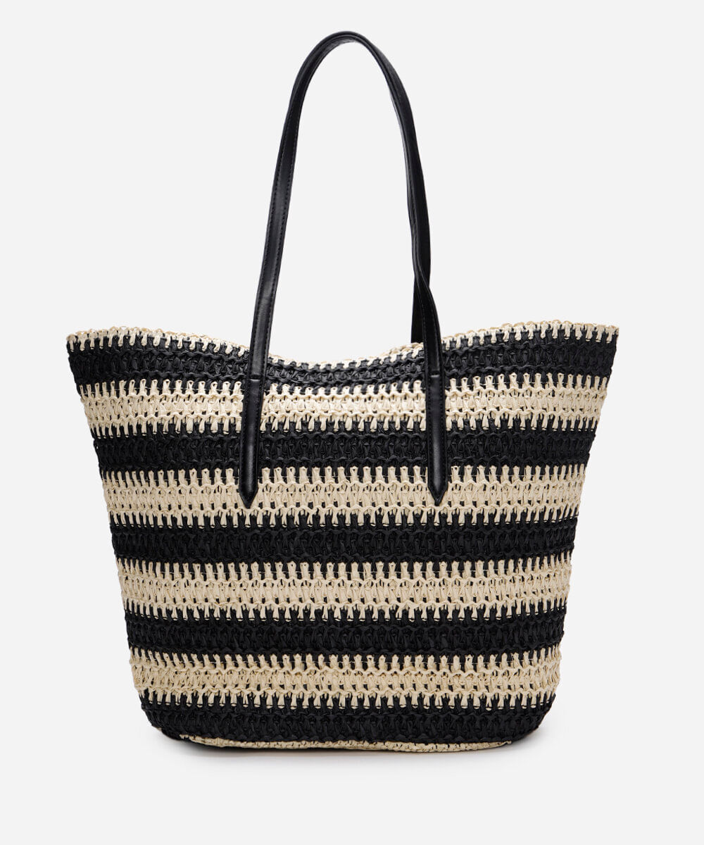 bolsa shopper texturizada listrada colorido