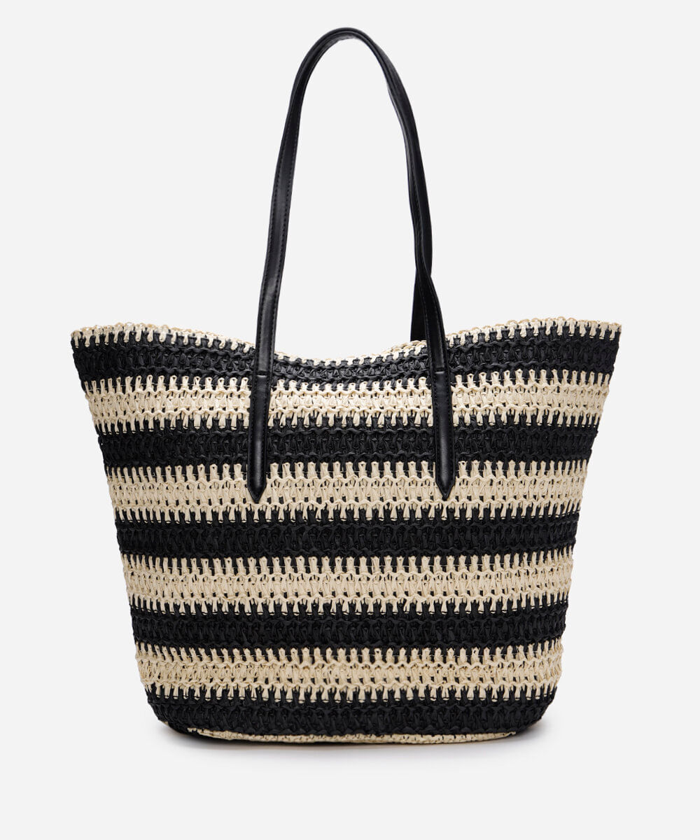 bolsa shopper texturizada listrada colorido