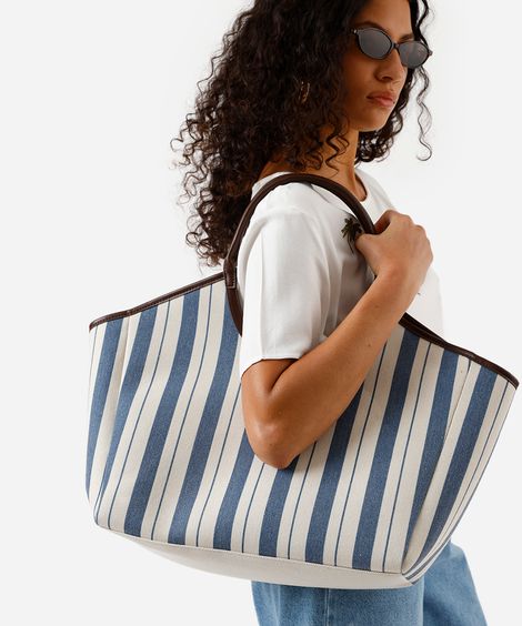 bolsa shopper azul