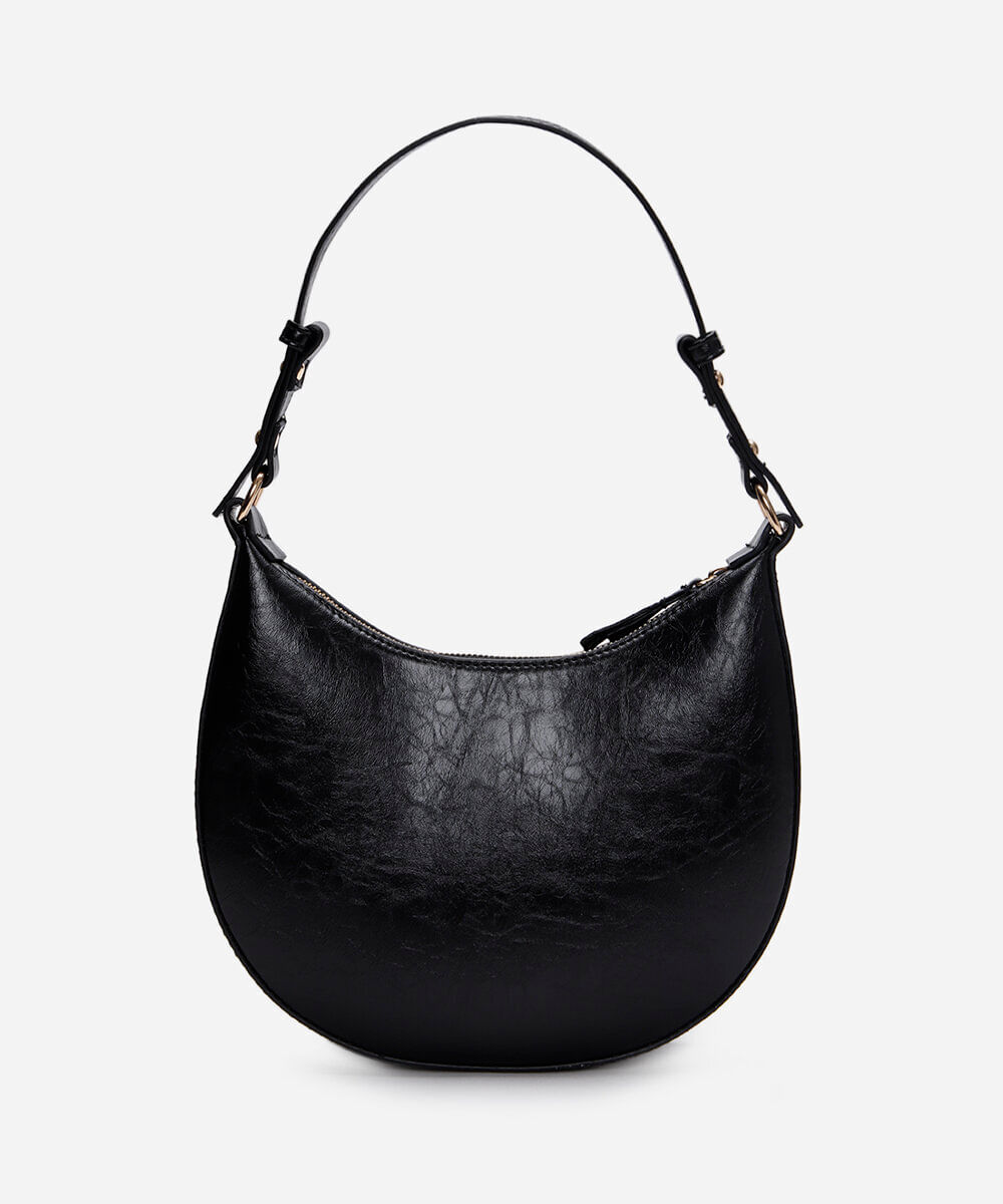 bolsa baguete alça fina preto