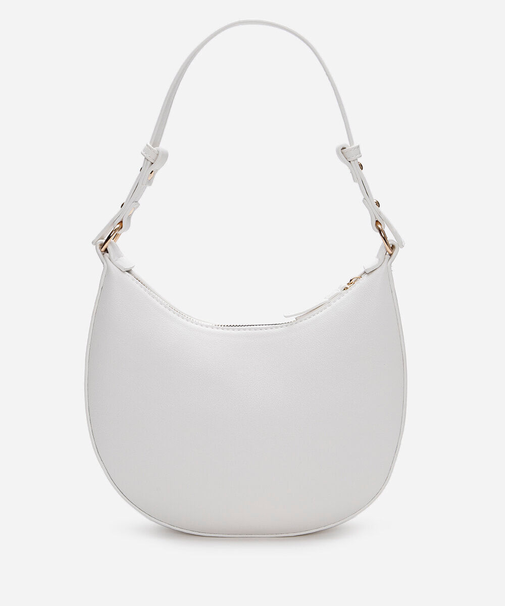 bolsa baguete alça fina branca