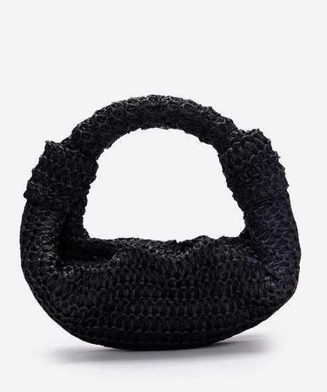 bolsa clutch texturizada  preta