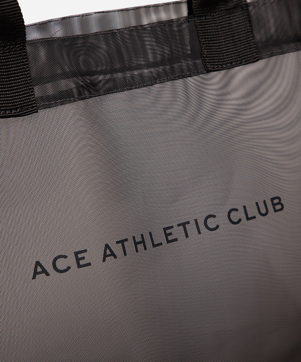 bolsa tote de tela esportiva preta