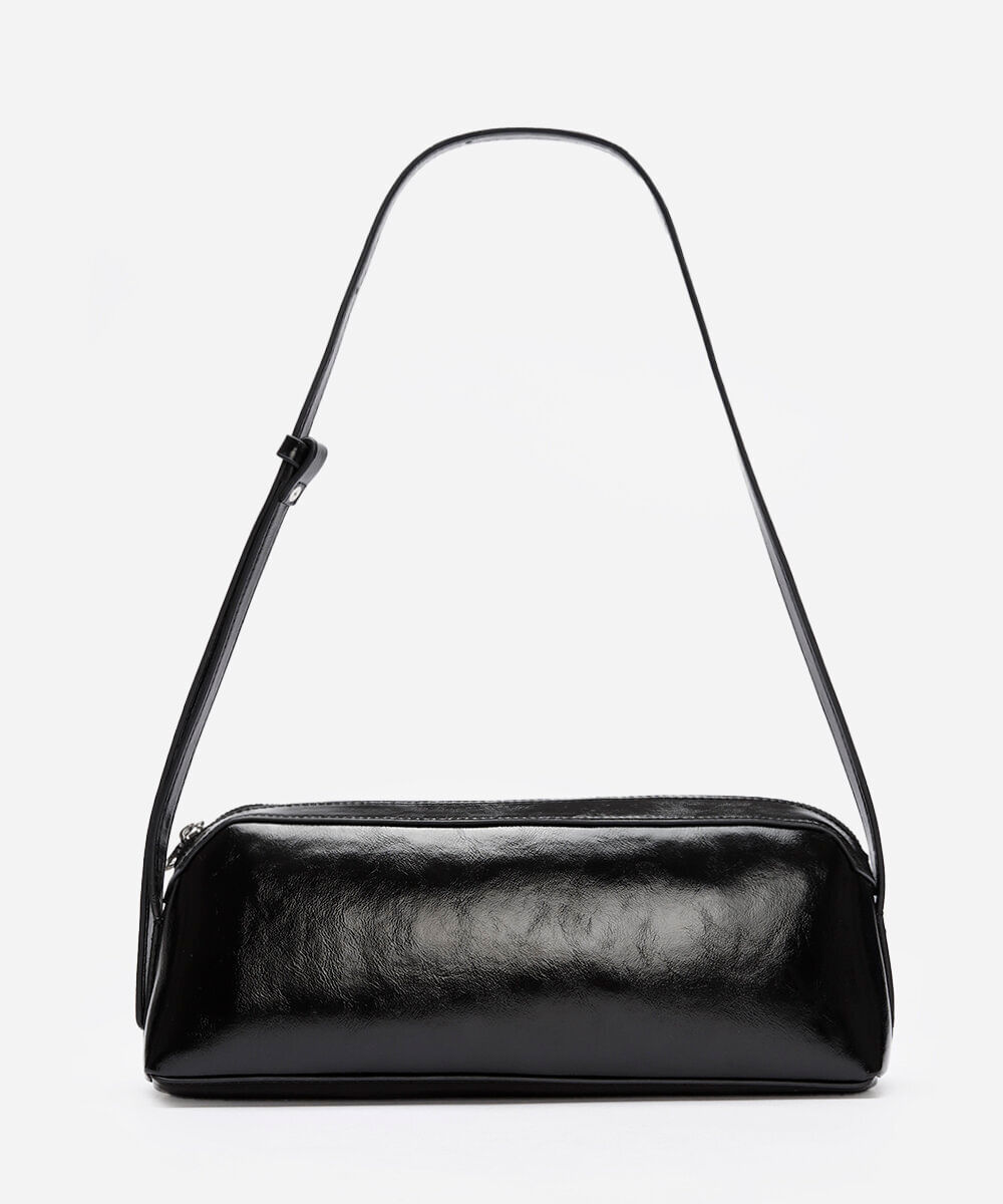 bolsa baguete estruturada babi louise preta