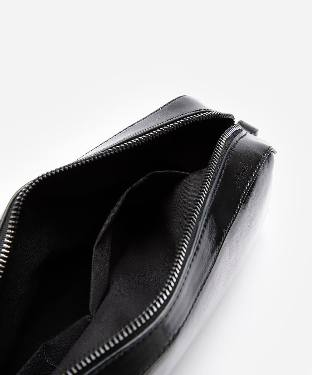 bolsa baguete estruturada babi louise preta
