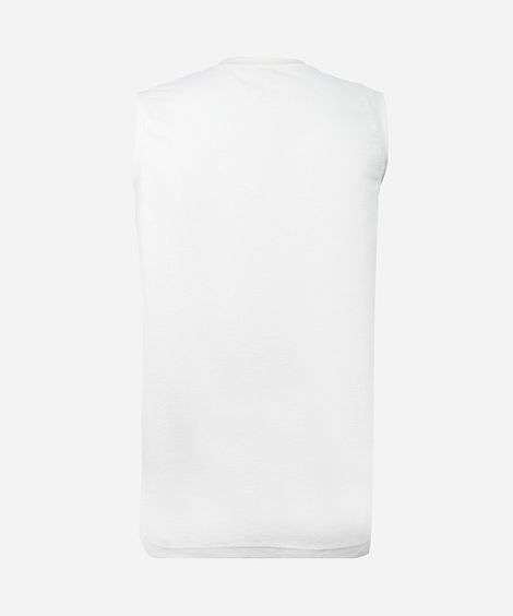 regata machão juvenil de algodão texturizada off white