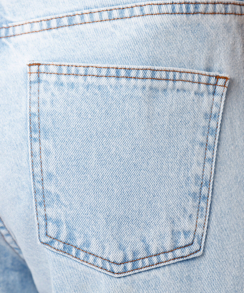 calça wide leg rio feminina jeans mindset azul