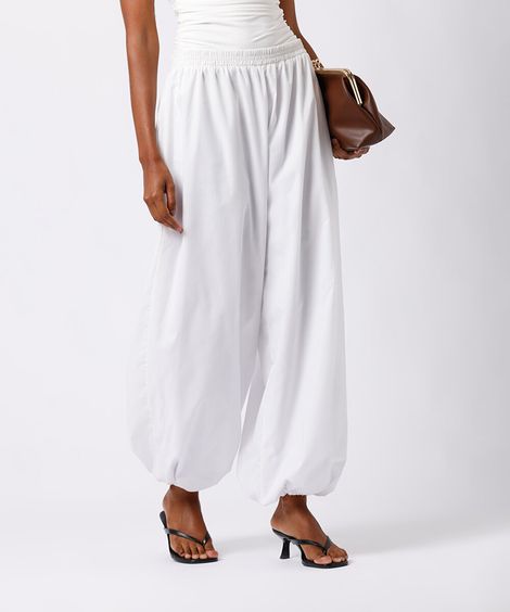 calça aladim feminina cós elástico mindset off white