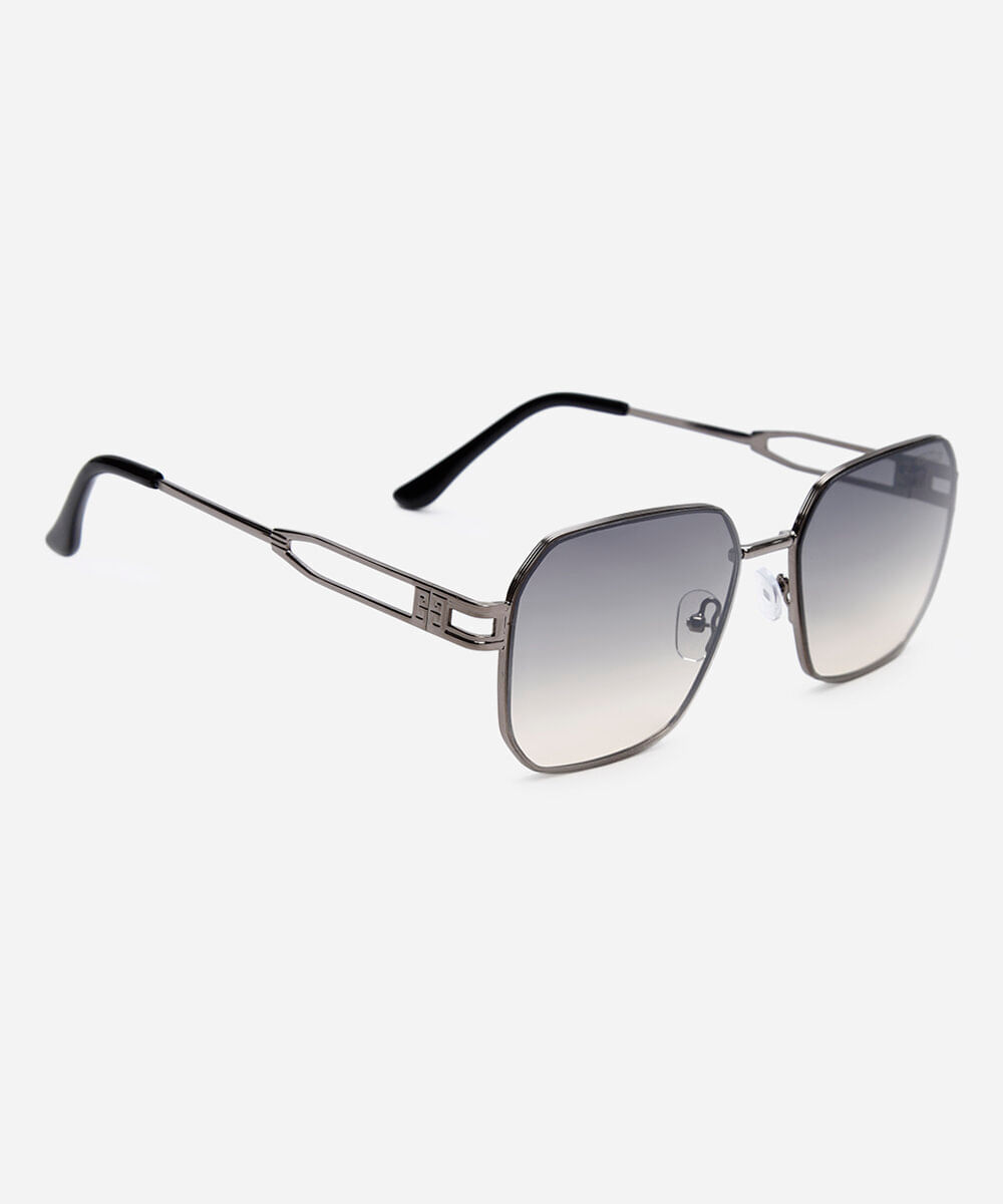 óculos de sol oval triton prateado